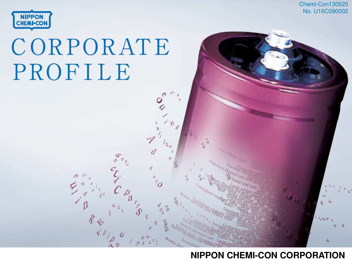 NIPPON CHEMI-CON产品介绍 NIPPON CHEMI-CON产品介绍