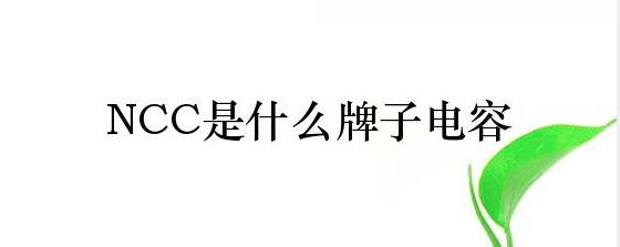 NCC电容是什么品牌? NCC电容是什么品牌?